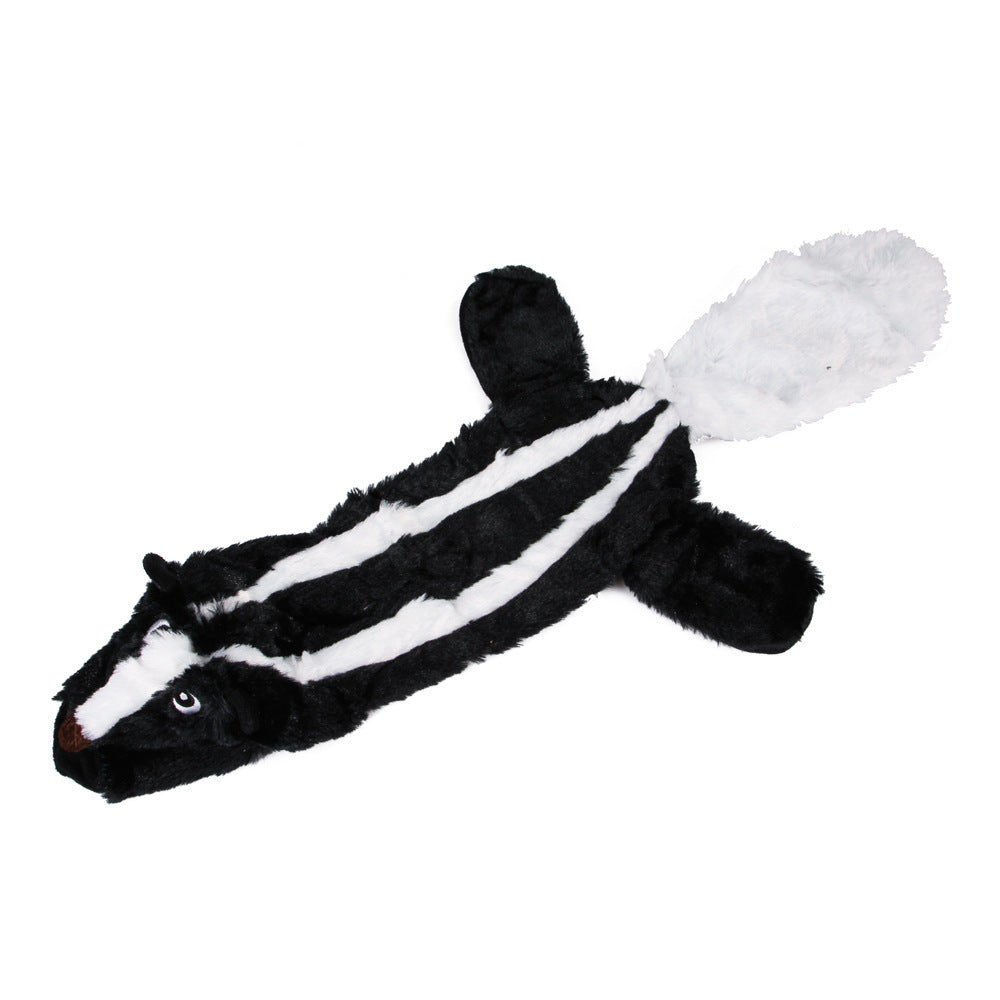 Dog Chew Toy Plush Squeaky Paper Toy with Animal Designs