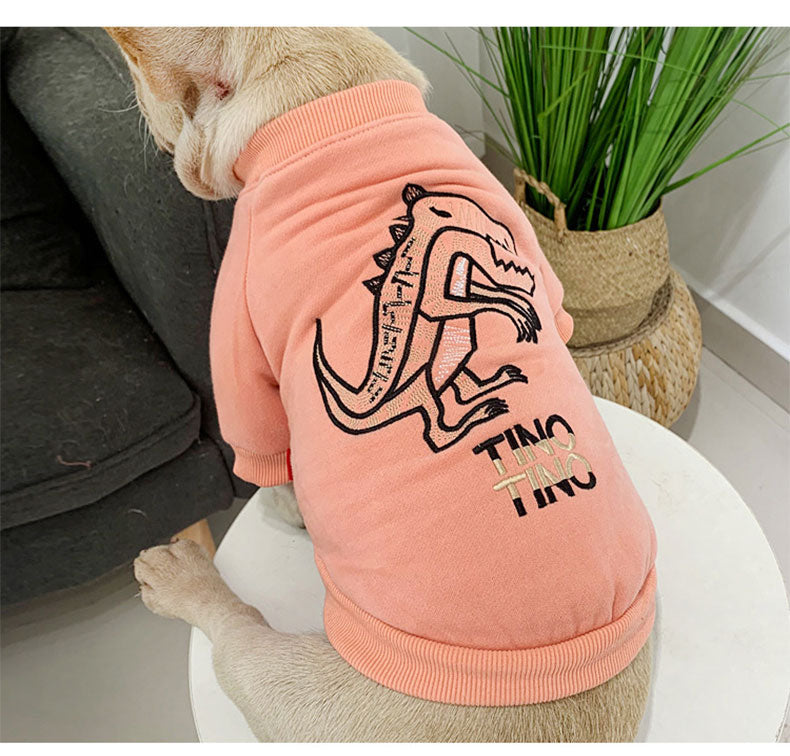 Velvet Autumn and Winter Dog Coat