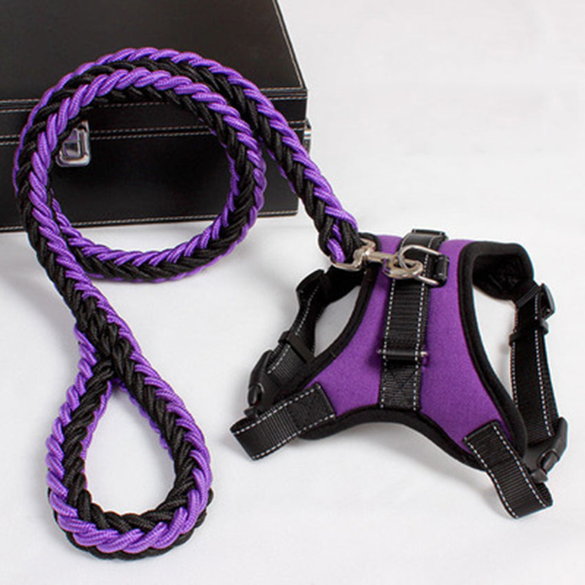 Dog Leash Chest Strap Harness in Multiple Colors