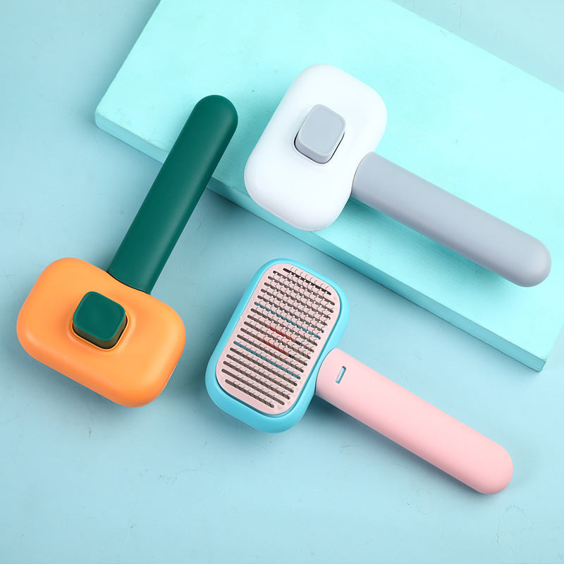 Self-Cleaning Slicker Brush for Dogs