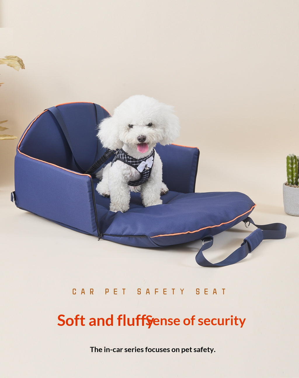 Large-Capacity Car Console Dog Carrier Bag in Multiple Colors