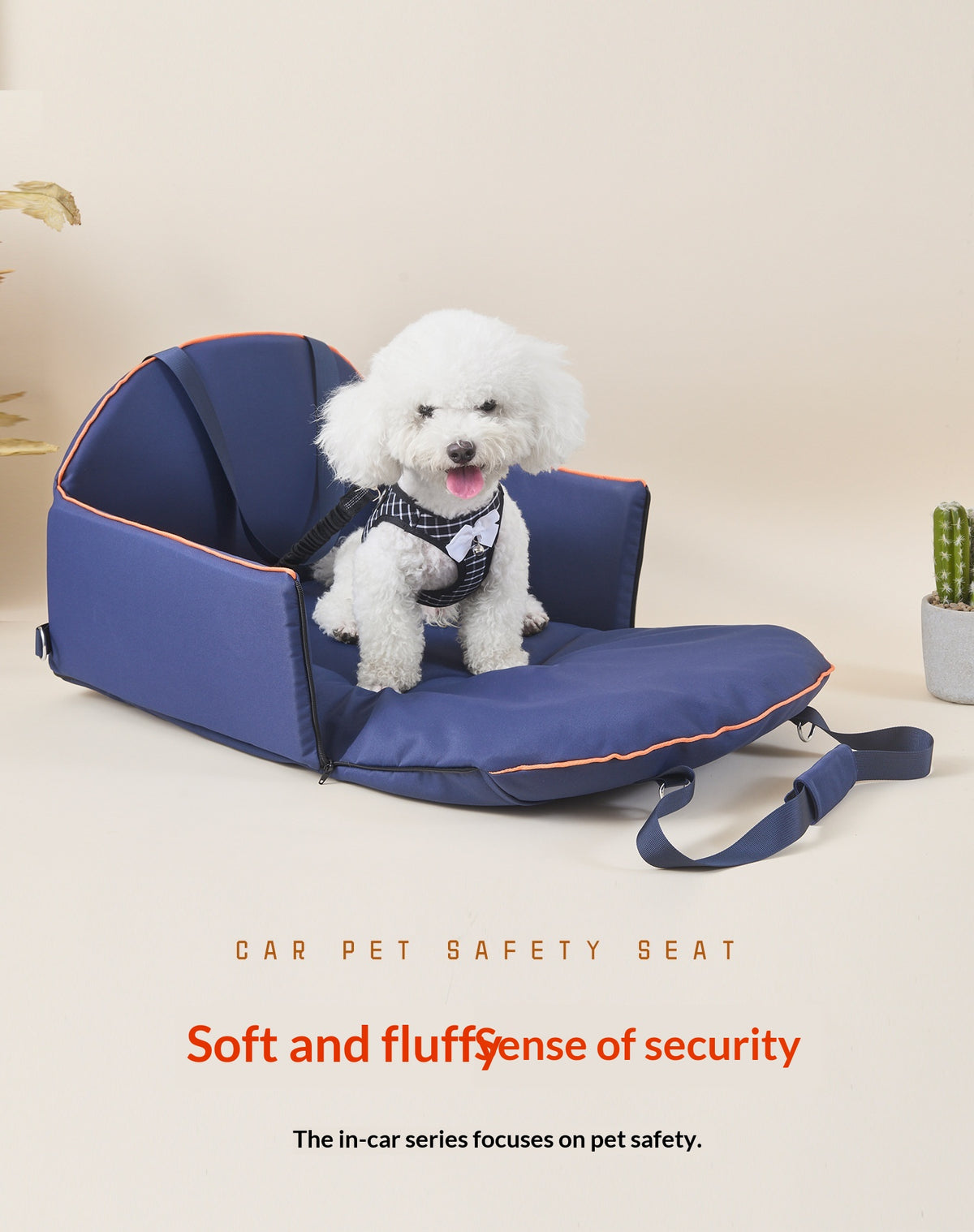 Large-Capacity Car Console Dog Carrier Bag in Multiple Colors