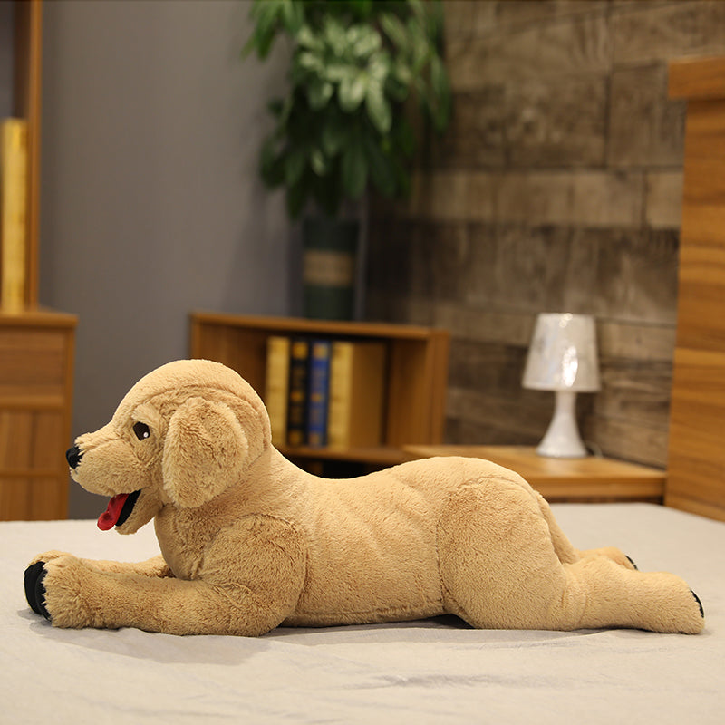 Soft Yellow Plush Dog Toy