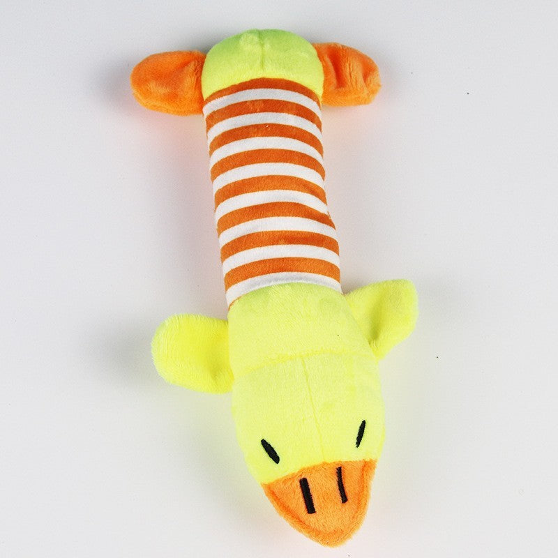 Colorful Plush Ice Cream & Pizza Dog Chew Toys