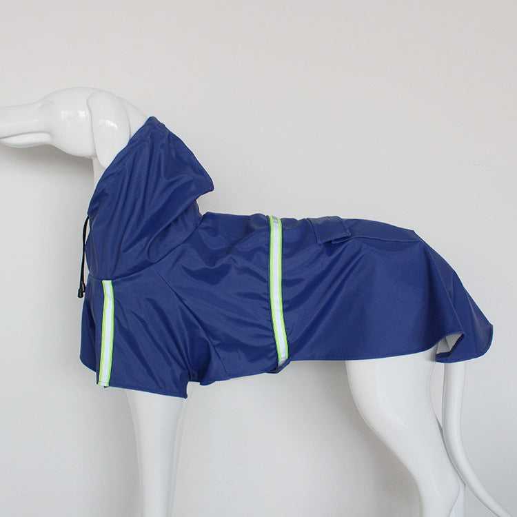 Windproof and Rainproof Dog Raincoat in Bright Colors