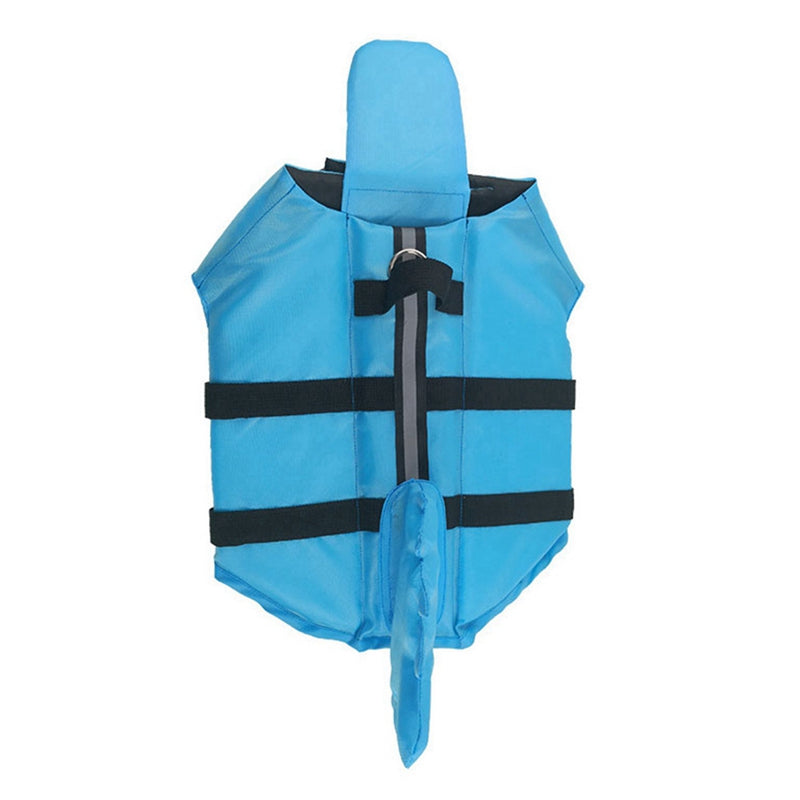 Dragon Tail Dog Swim Vest in Blue and Yellow