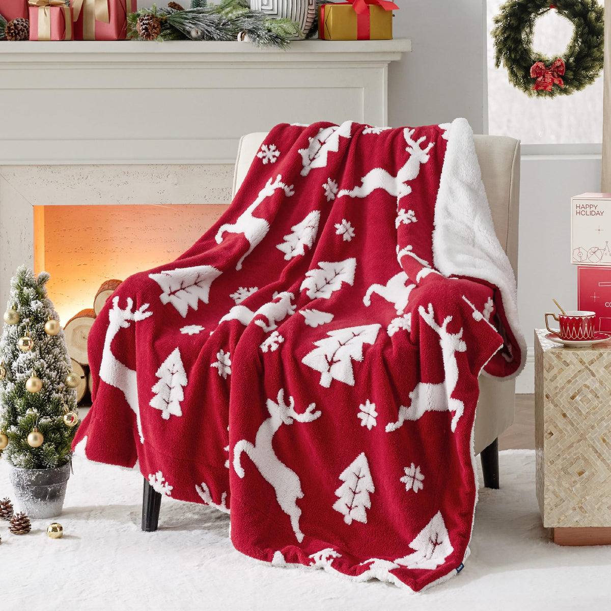 Cozy Christmas Corgi Blanket for Dogs