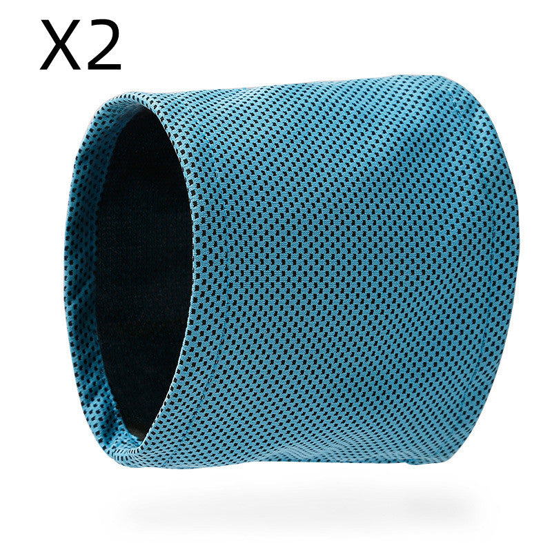 Instant Cooling Blue Dog Bandana Scarf Wrap