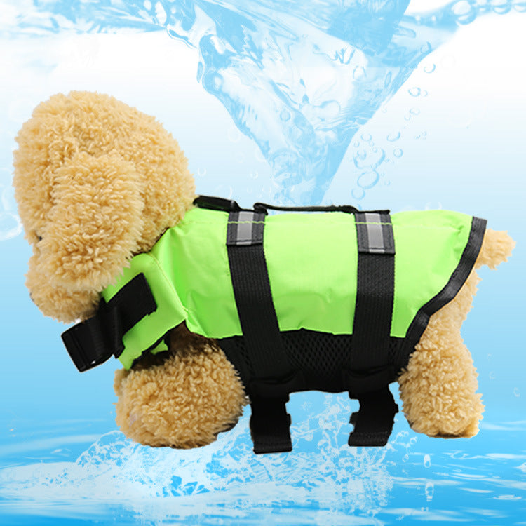 Dog Swimsuit Vest in Blue, Orange, Green and Pink