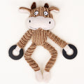 Dog Chew Toy Plush Squeaky Paper Toy with Animal Designs