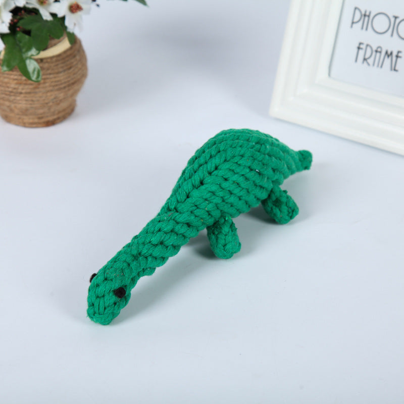 Interactive Rope Toy Set with Animal Design in Green
