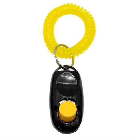 Dog Clicker Training Tool with Keyring and Wrist Strap