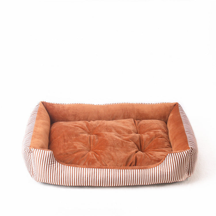 Striped and Star Pattern Dog Bed Mattress