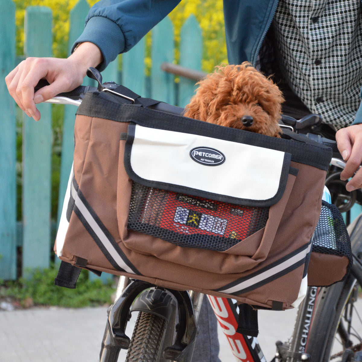 Front Basket Dog Bicycle Carrier in Multiple Colors