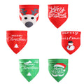 Pet Saliva Towel Triangle Dog Towel in Red and Green