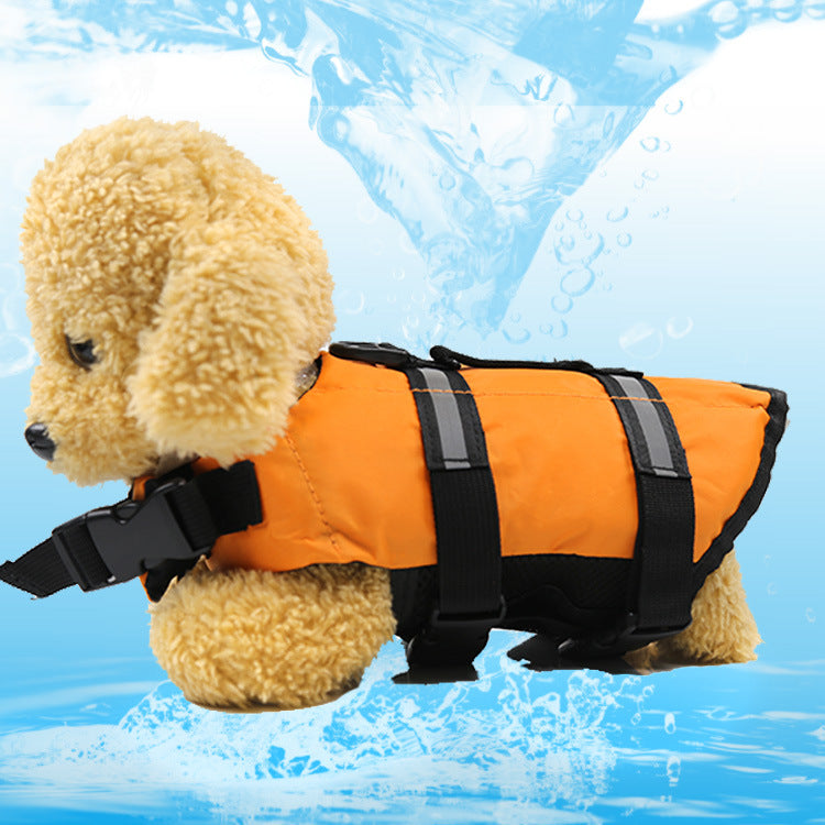 Dog Swimsuit Vest in Blue, Orange, Green and Pink