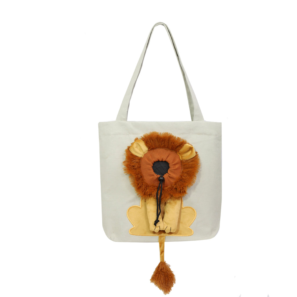 Soft Carrier with Lion Design for Dogs