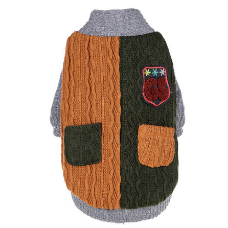Blue and Green Dog Sweater for Small and Large Dogs