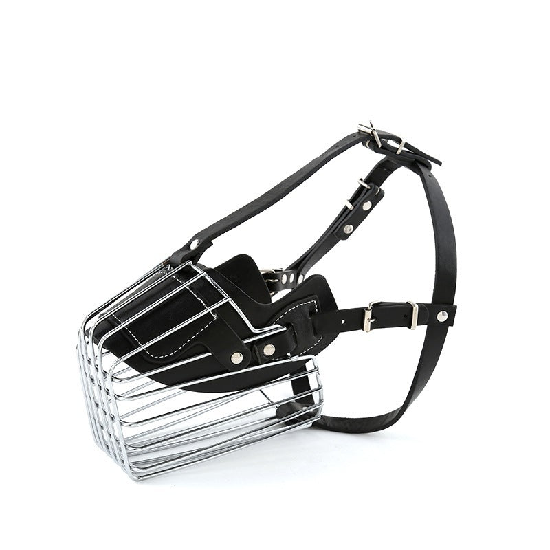 Wire Basket Dog Muzzle with Padded Straps