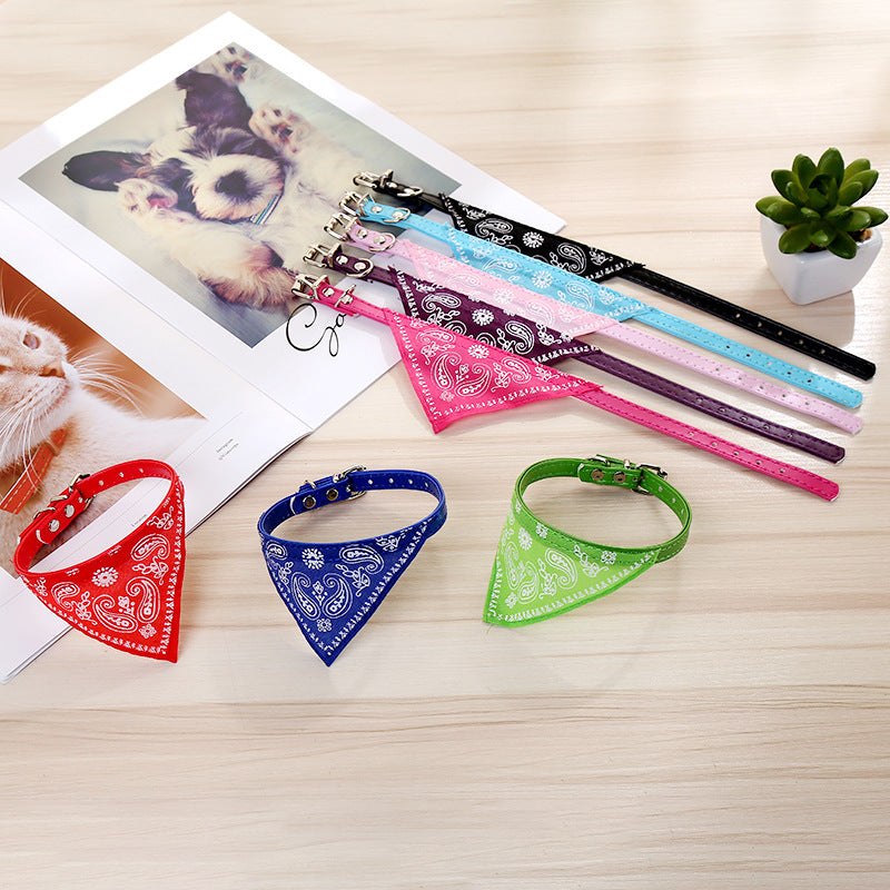 Dog Collar Triangle Saliva Towel in Multiple Colors