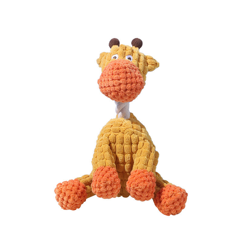 Funny Donkey Plush Dog Toy with Squeaky Sound