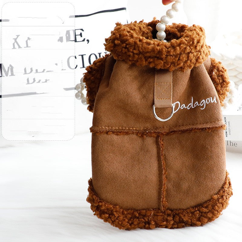 Dog Clothes Autumn And Winter Padded Coat Vest