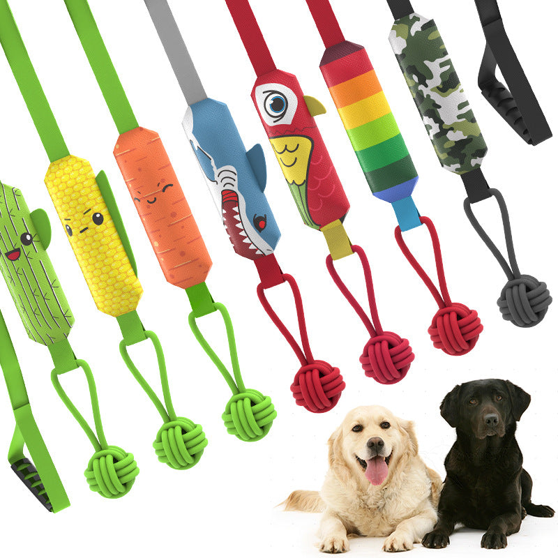 Chewing Sound Cotton Rope Dog Toy
