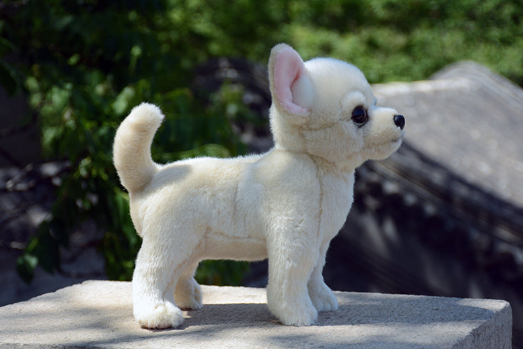 Soft Plush Dog Toy in Multiple Colors