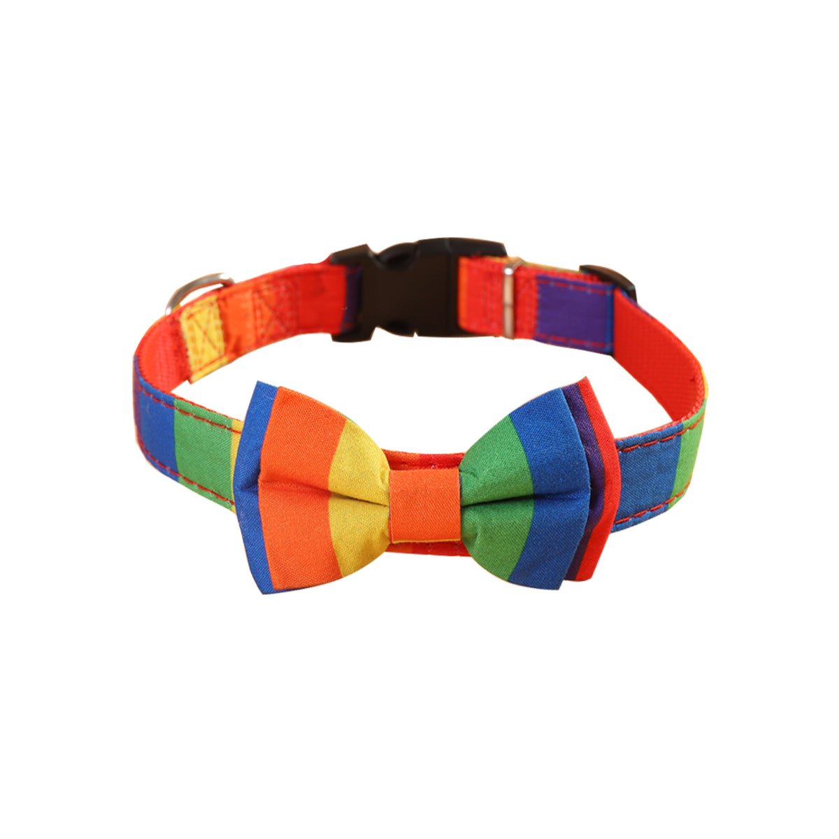 Rainbow Bow Tie Collar for Dogs