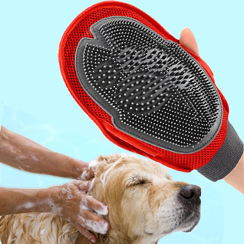 Dog Fur Grooming Massage Brush in Black