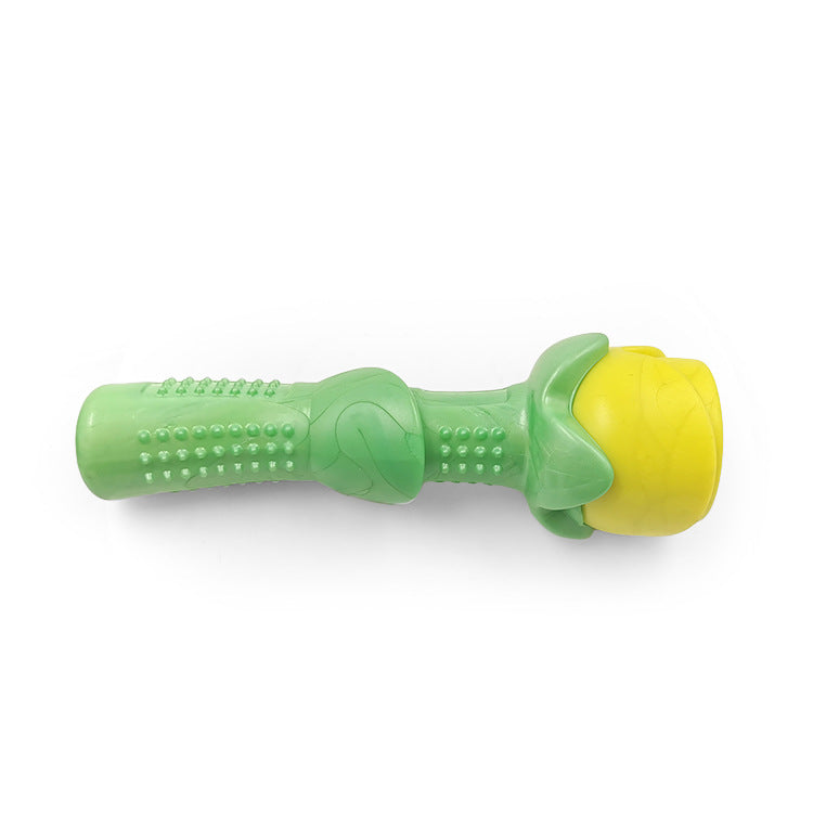 Durable Chew Toy and Molar Stick in Yellow and Blue