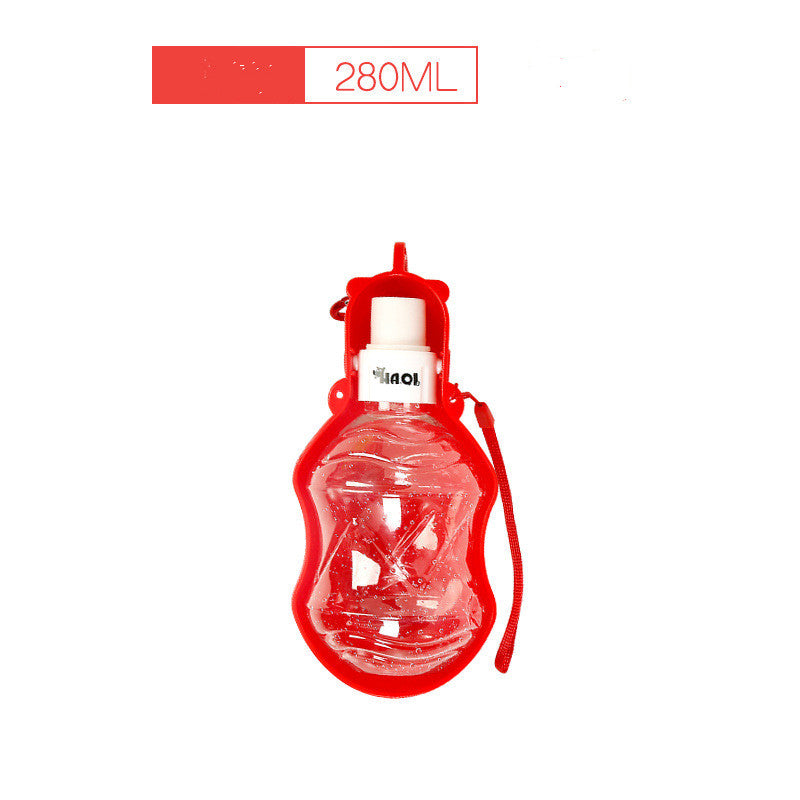 Portable Water Bottle for Dogs in Blue and Pink