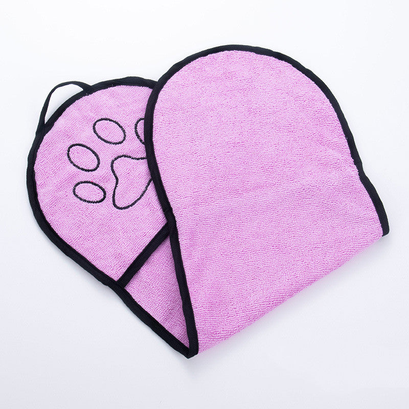 Microfiber Bath Towel for Dogs in Pink, Blue, Rose Red & Grey