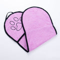 Microfiber Bath Towel for Dogs in Pink, Blue, Rose Red & Grey
