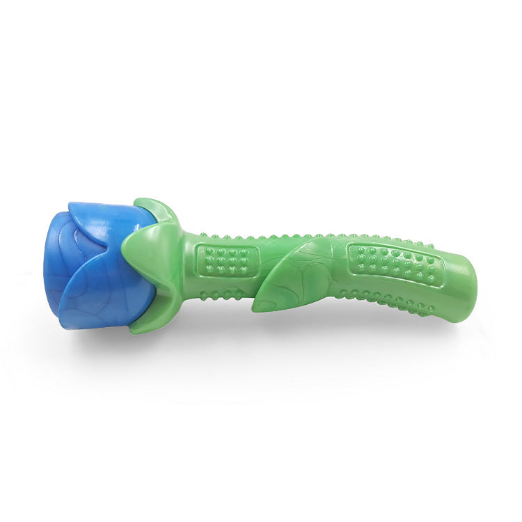 Durable Chew Toy and Molar Stick in Yellow and Blue