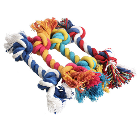 Double Knot Cotton Rope Toy for Dogs