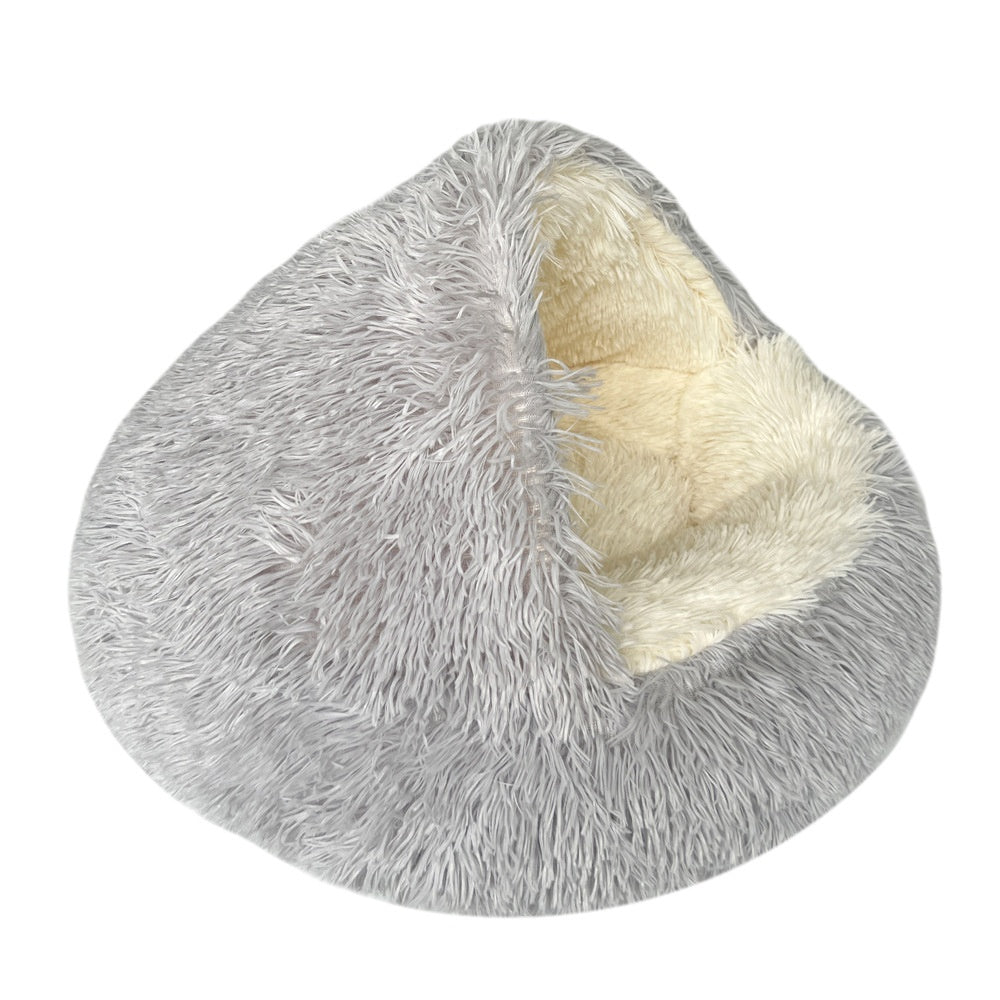 Semi-Enclosed Cave Bed for Small Dogs