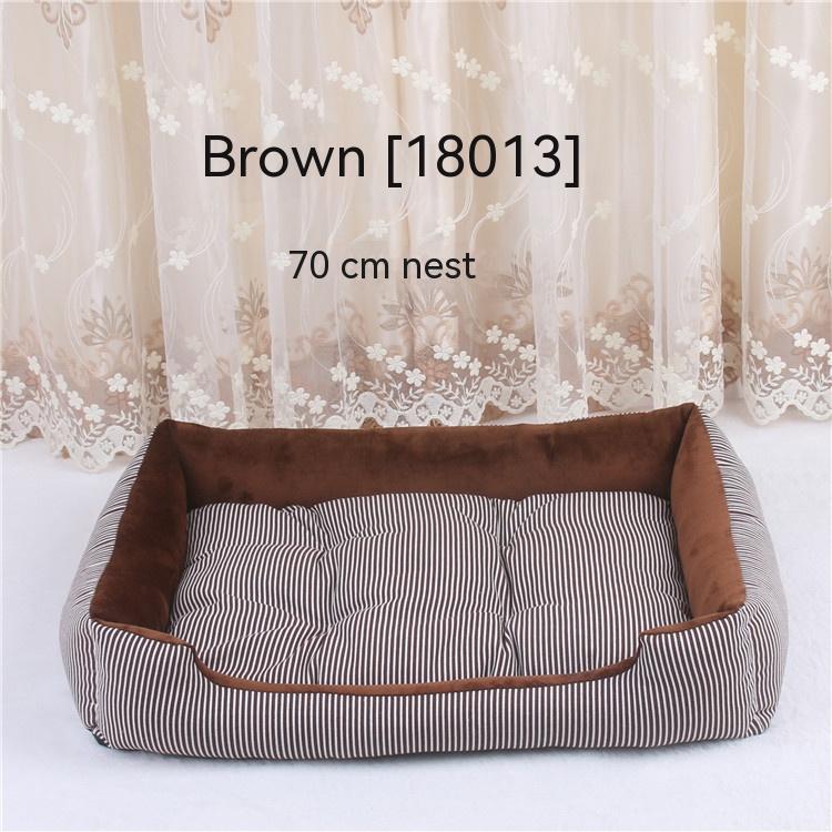 Large Dog Bed in Striped Designs