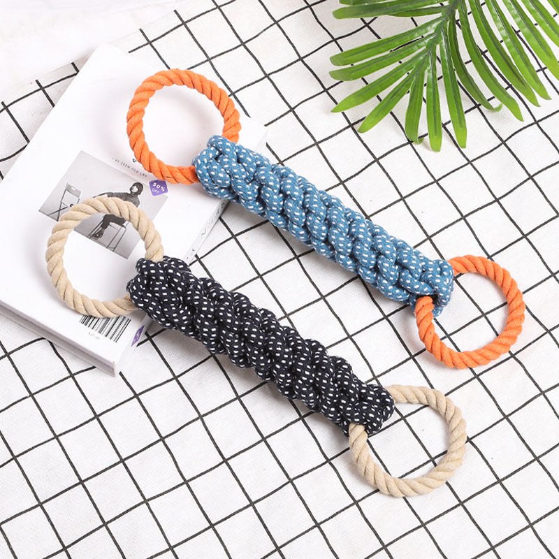 Sturdy Bite-Resistant Dog Tug Toy in Random Color