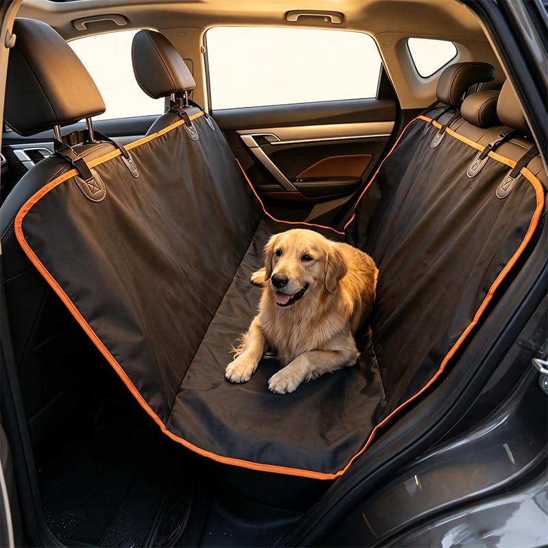 Waterproof Scratch Proof Dog Car Seat Cover in Black