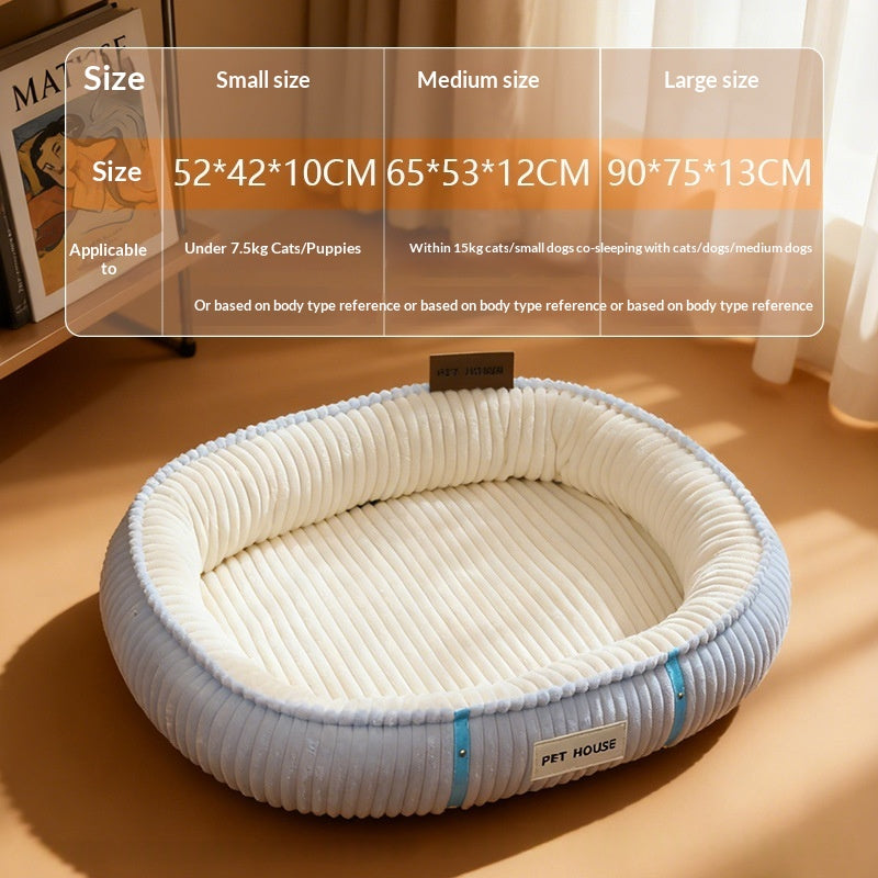 Warm Nest Dog Bed with Detachable Cover