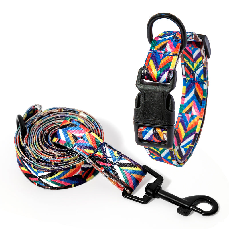 Dog Collar with Leash in Multiple Styles