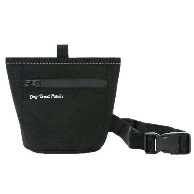 Waterproof Training Treat Pouch for Dogs in Black and Red