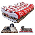 Leopard and Deer Patterned Dog Blanket Mat