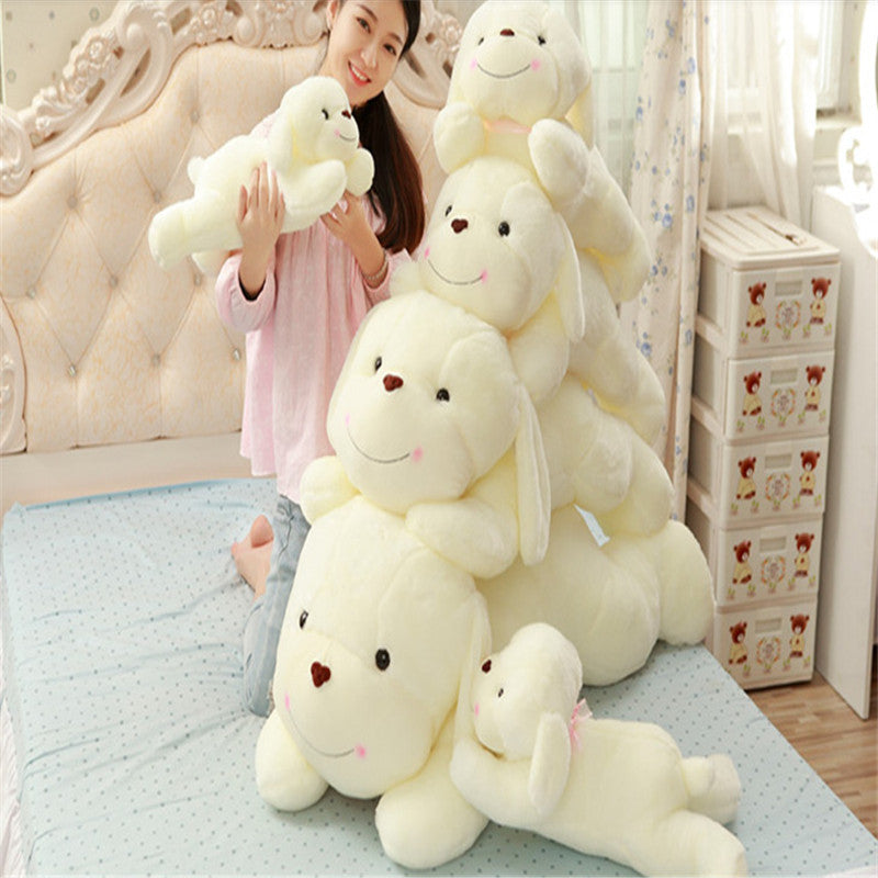 White Plush Dog Toy