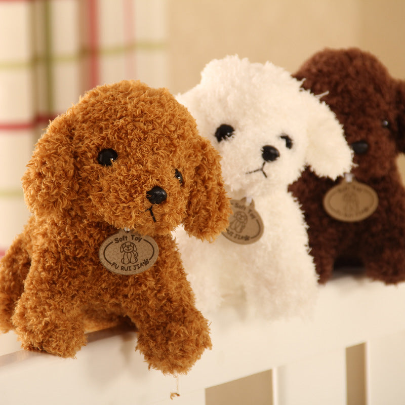 Soft Teddy Dog Plush Toy in Multiple Colors