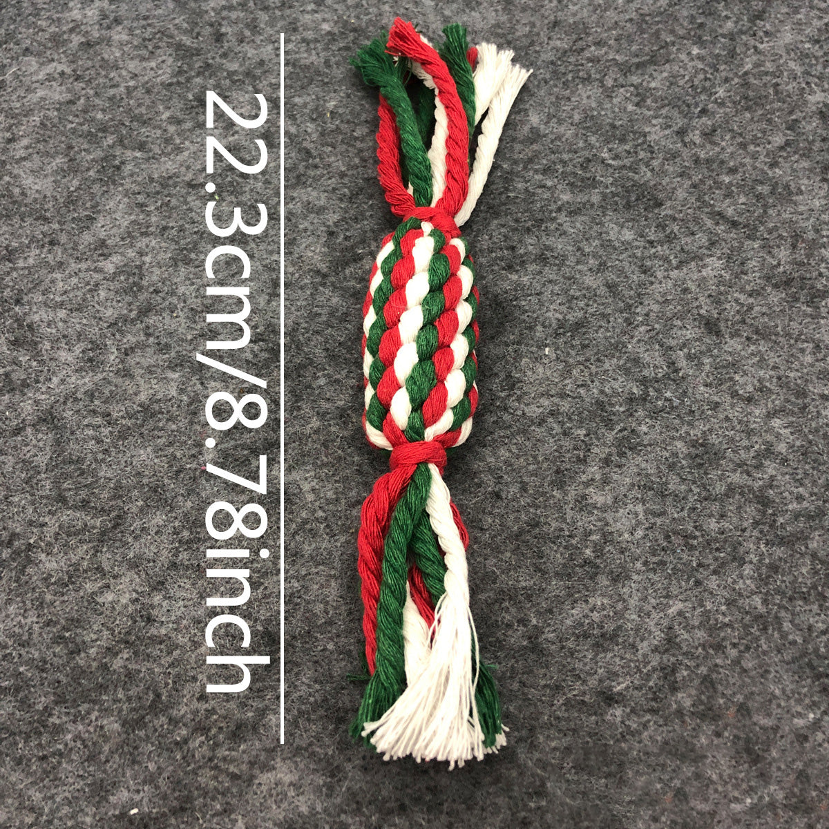 Christmas Cotton Rope Dog Toy Set with Knots