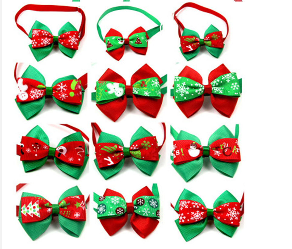 Christmas Pet Bow Tie Bow Tie Cat Dog Party Decoration Props