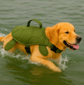 Green Dog Swim Vest with Buckle Closures