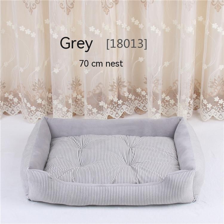 Large Dog Bed in Striped Designs